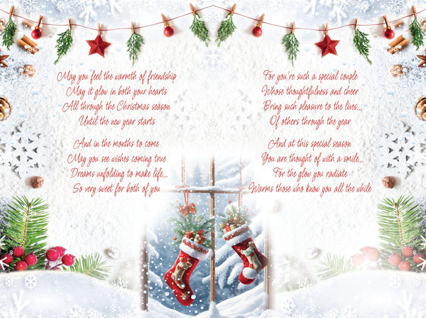 Special people at Christmas card - sentimental verse