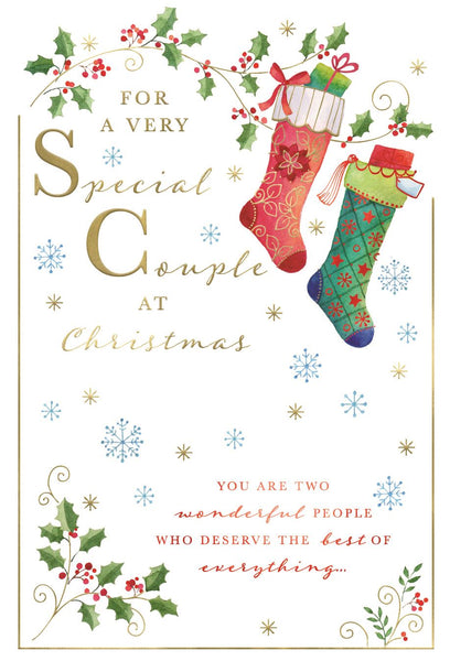 To a special couple Christmas card