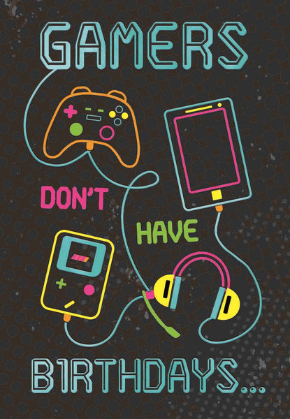 Gamer birthday card - General birthday