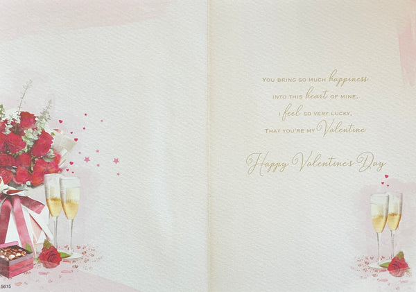 Valentine’s Day card- roses bouquet