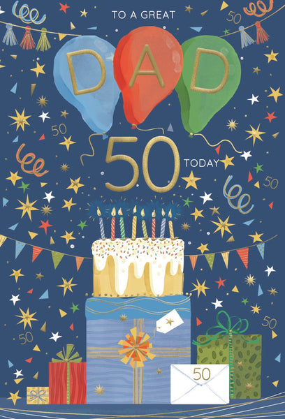 Dad 50th birthday card