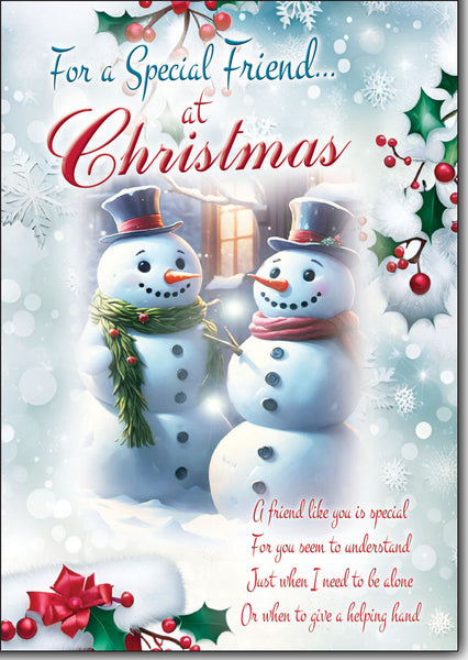 Friend Christmas card- long verse