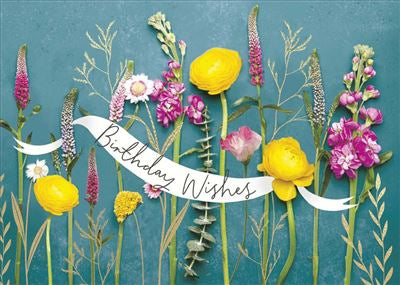 Birthday card for her into the meadow