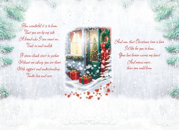 Wife Christmas card - loving verse