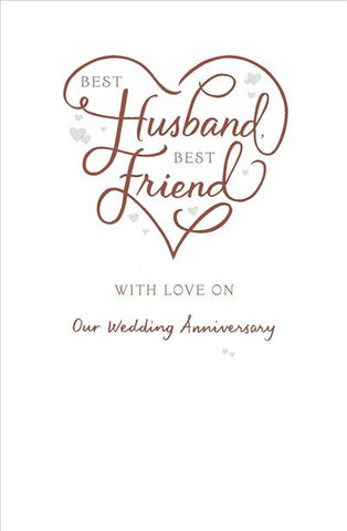Husband anniversary card- best friend
