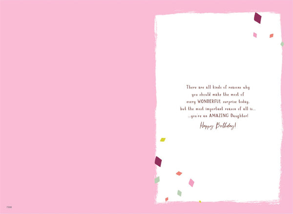 Daughter birthday card - football