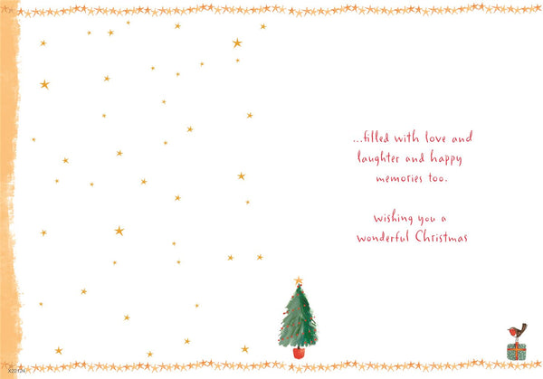Special friends Christmas card - highland cows
