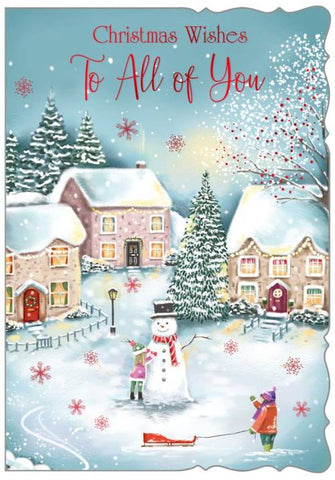 To all of you Christmas card - winter village