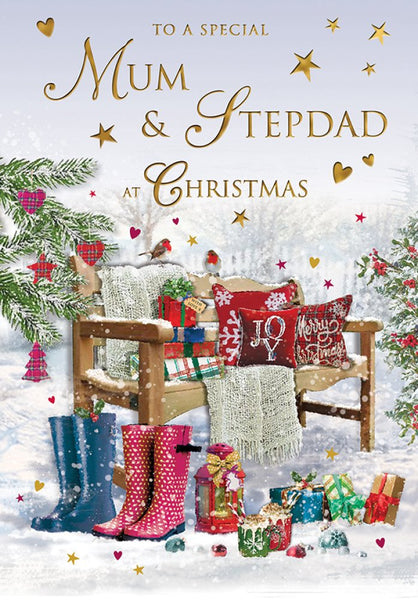 Mum and Stepdad Christmas card