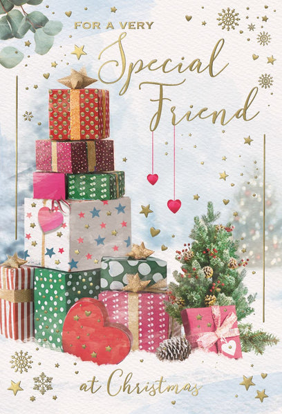 Special friend Christmas card - Christmas gifts