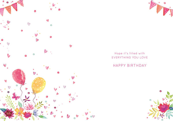 Cousin birthday card - birthday cake
