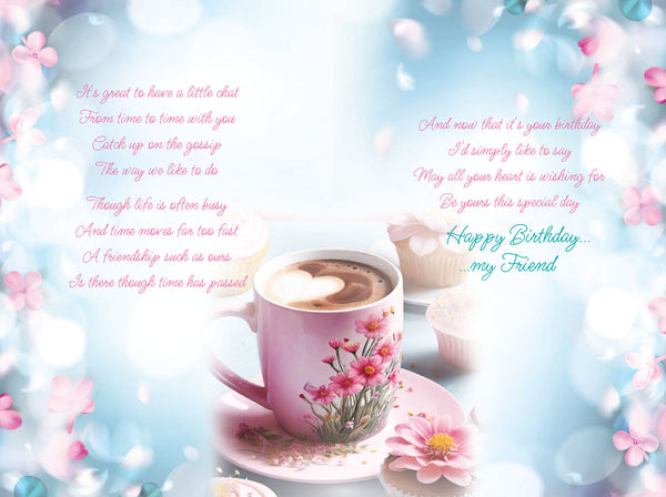 Friend birthday card - sentimental verse