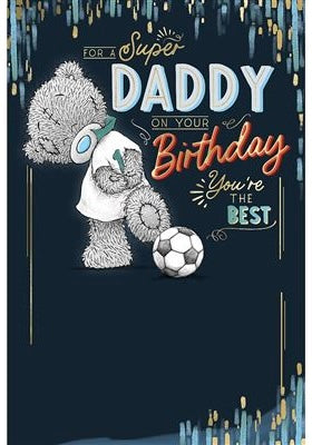 Daddy birthday card- tatty teddy football