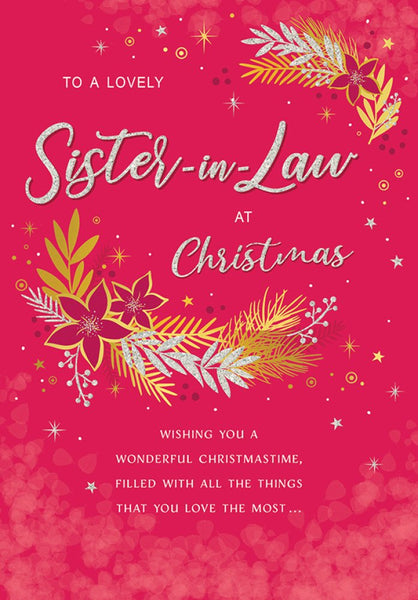 Sister-in-law Christmas card - modern