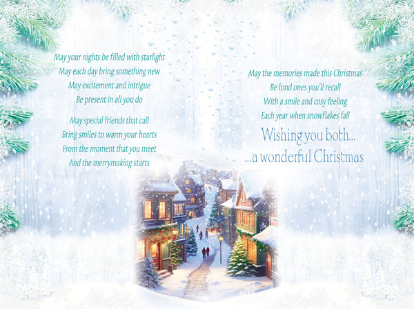 Son and Partner Christmas card - sentimental verse