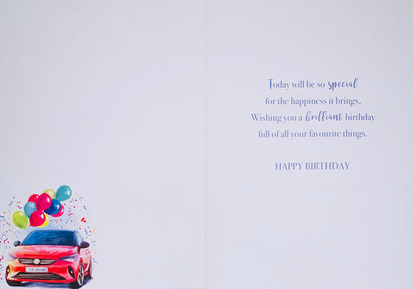 Uncle birthday card- birthday car