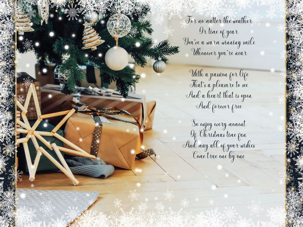 Grandson Christmas card- sentimental verse