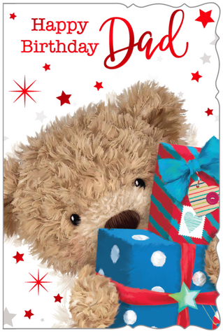Dad birthday card - cute bear
