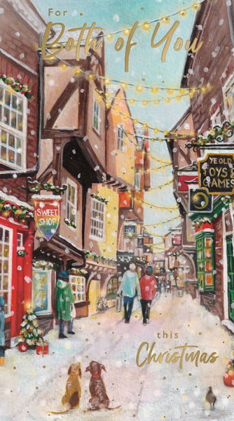 Both of you Christmas card - Xmas shopping