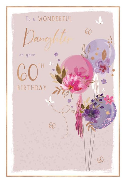 Daughter 60th birthday card