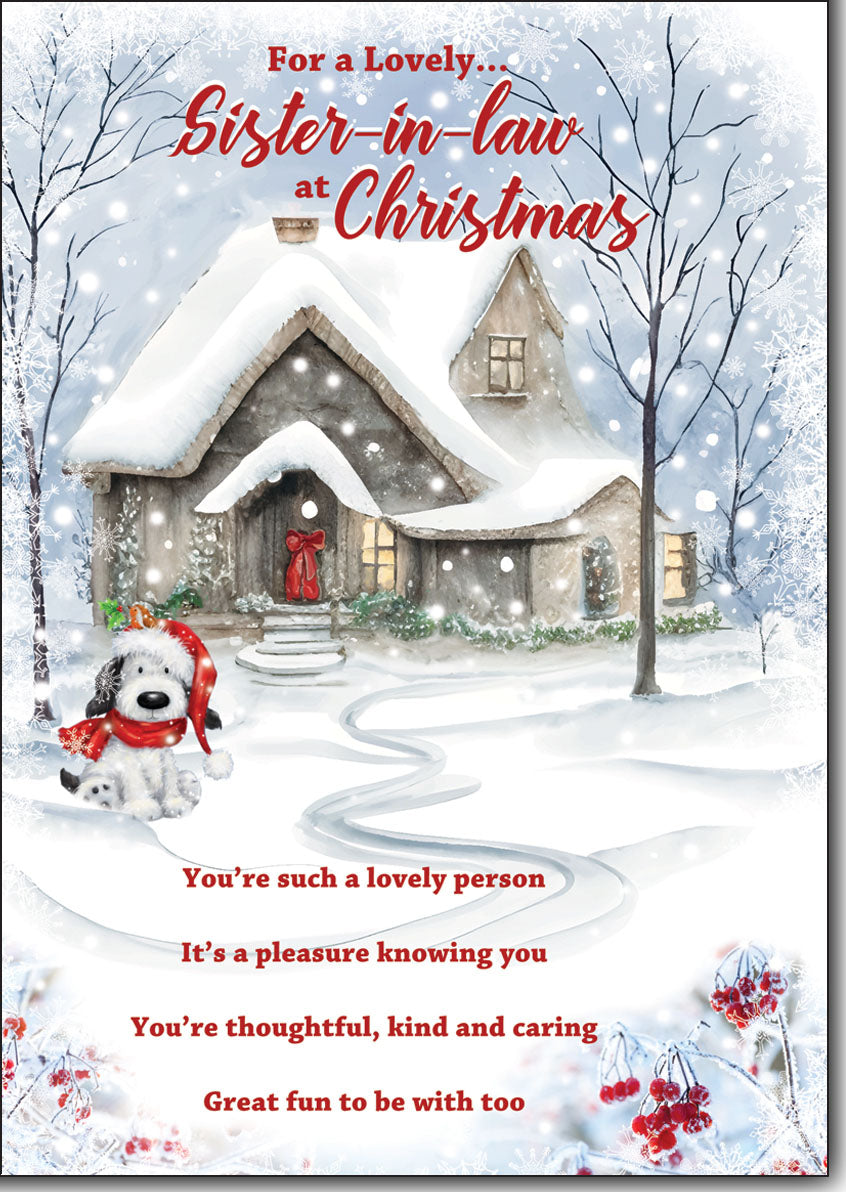 Sister-in-law Christmas card- loving verse
