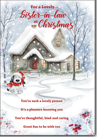 Sister-in-law Christmas card- loving verse