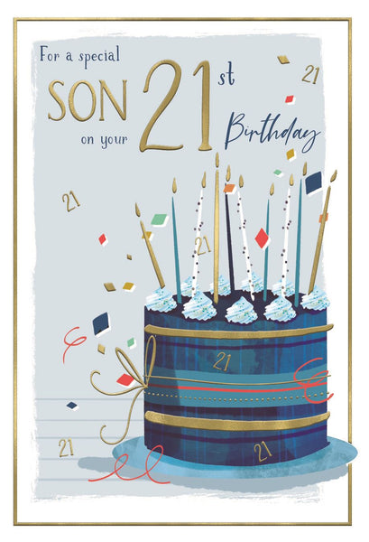 Son 21st birthday card- birthday card