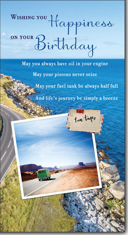 Male birthday card - long verse