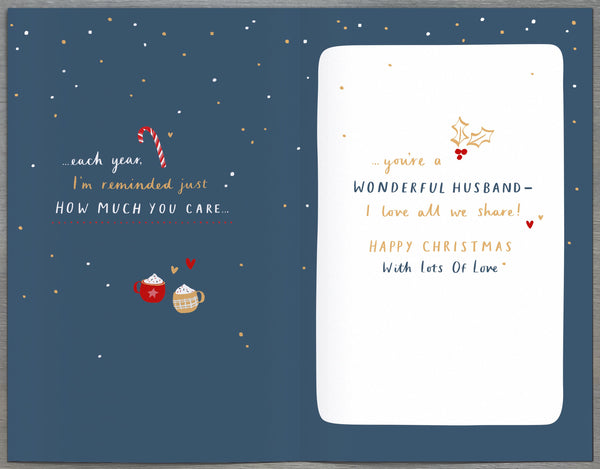 Husband Christmas card - spending time