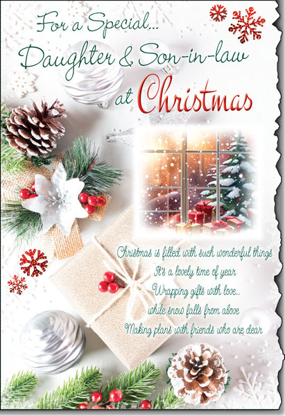 Daughter and Son-in-law Christmas card- sentimental verse