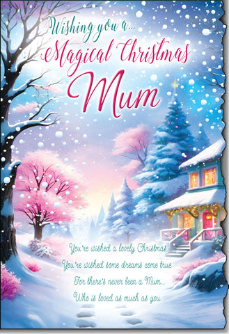 Mum Christmas card - loving verse