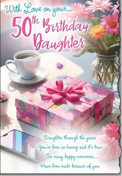 Daughter 50th birthday card