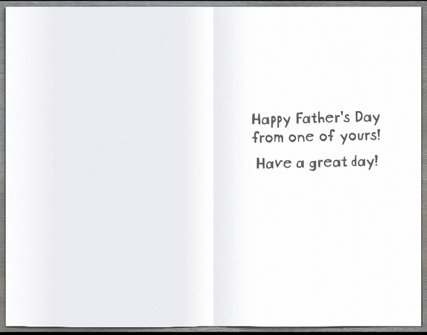 Dad Father’s card- small problems