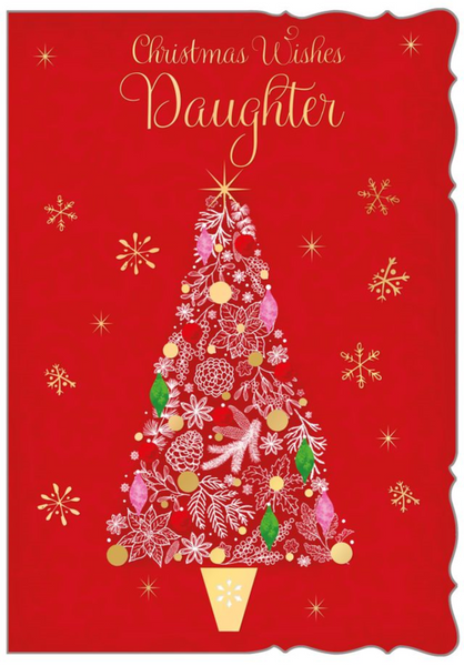 Daughter Christmas card - Xmas tree