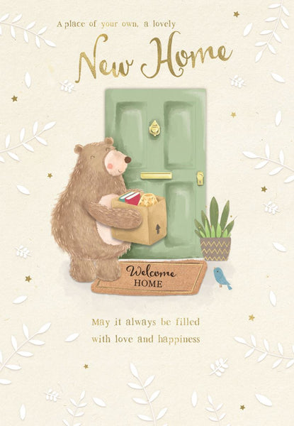 New home card - cute bear