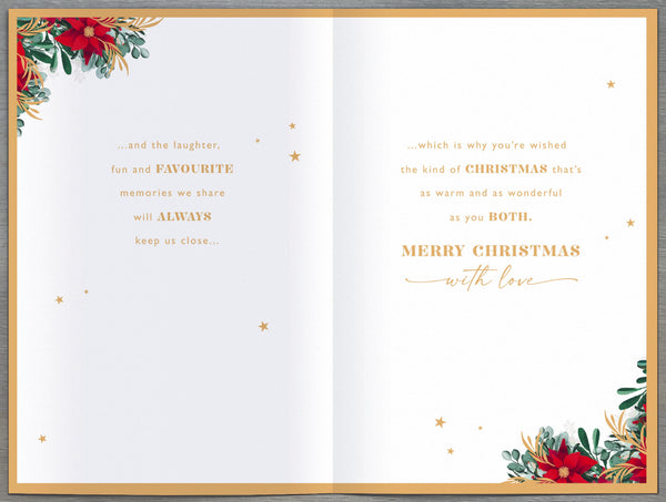 Luxury Mum and Dad Christmas card