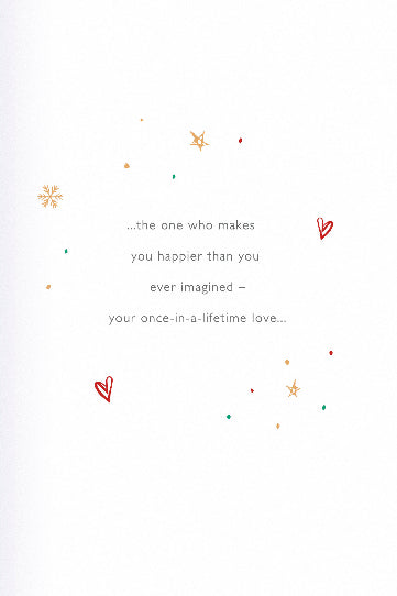 Husband luxury Christmas card - sentimental verse