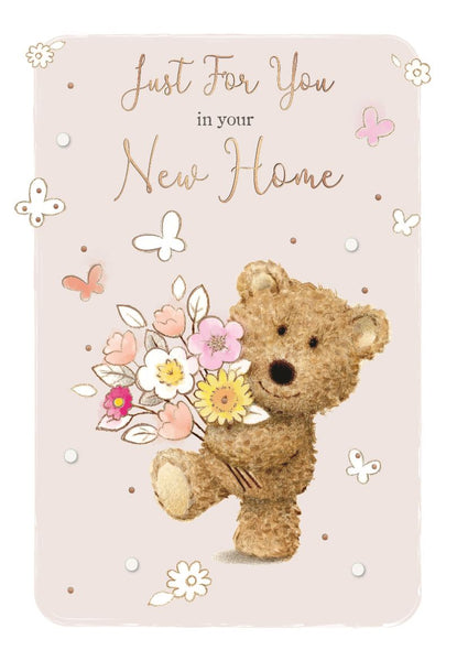 New home card - cute bear