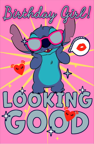 Disney Stitch birthday card