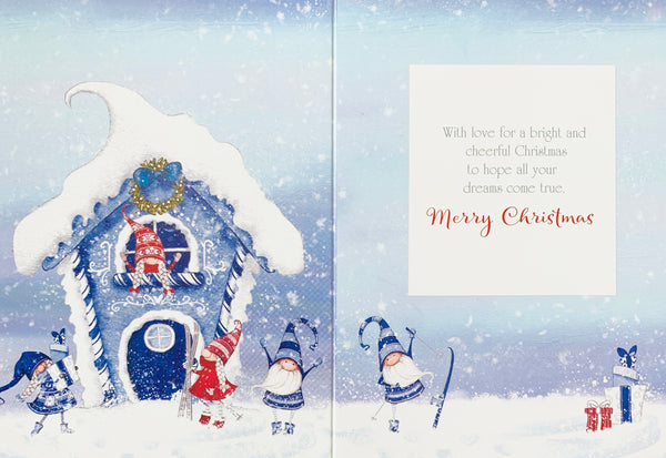 To Grandchildren Christmas card - gonk house