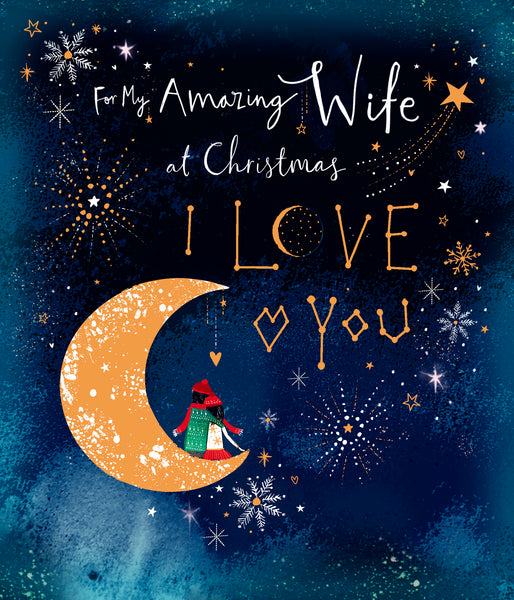Wife Christmas card- amazing wife