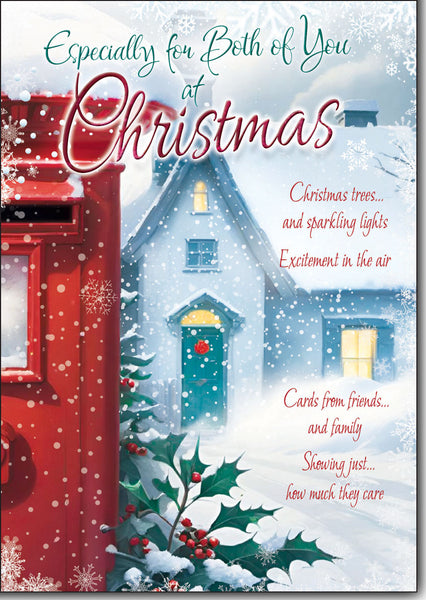 Both of you Christmas card - sentimental verse