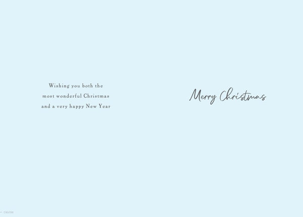 Daughter and son in law Christmas card - festive home
