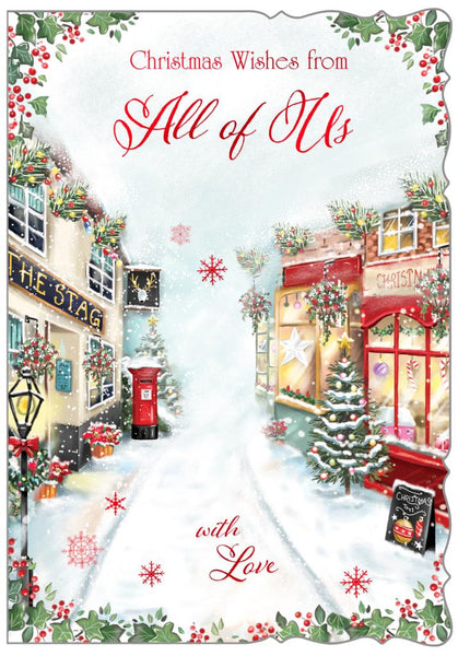 From all of us Christmas card - Christmas shopping