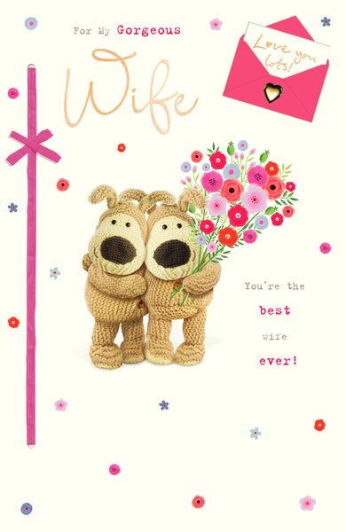 Luxury Wife birthday card - Boofle