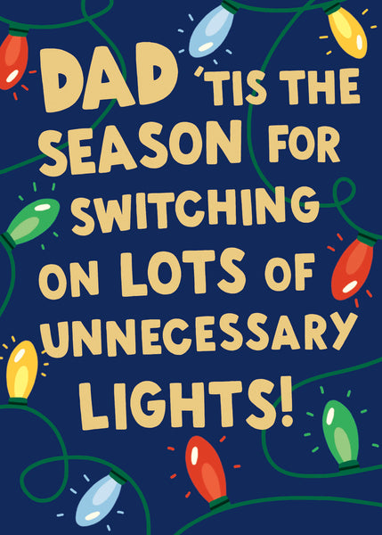 Dad Christmas card - Funny card