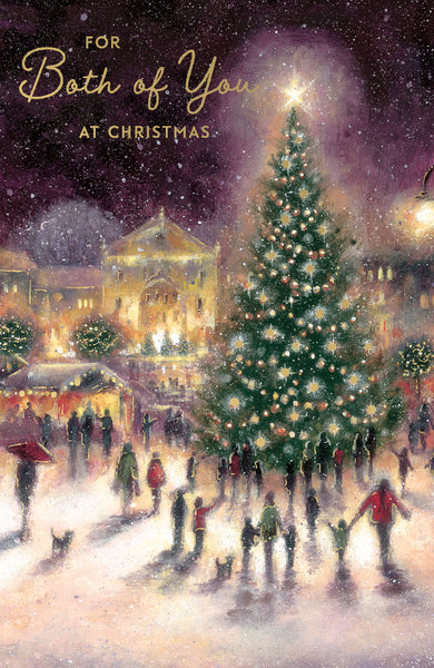 To both of you Christmas card - classic Christmas tree