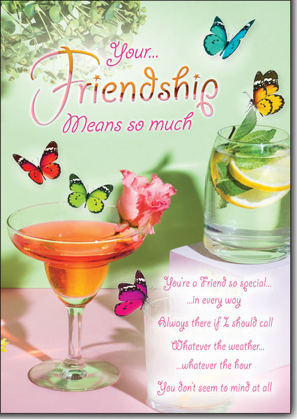 Friendship celebration card