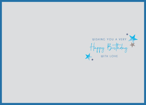 Grandson birthday card - birthday cake