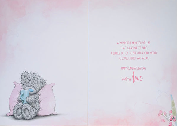 Mum to be congratulations card - Me to you
